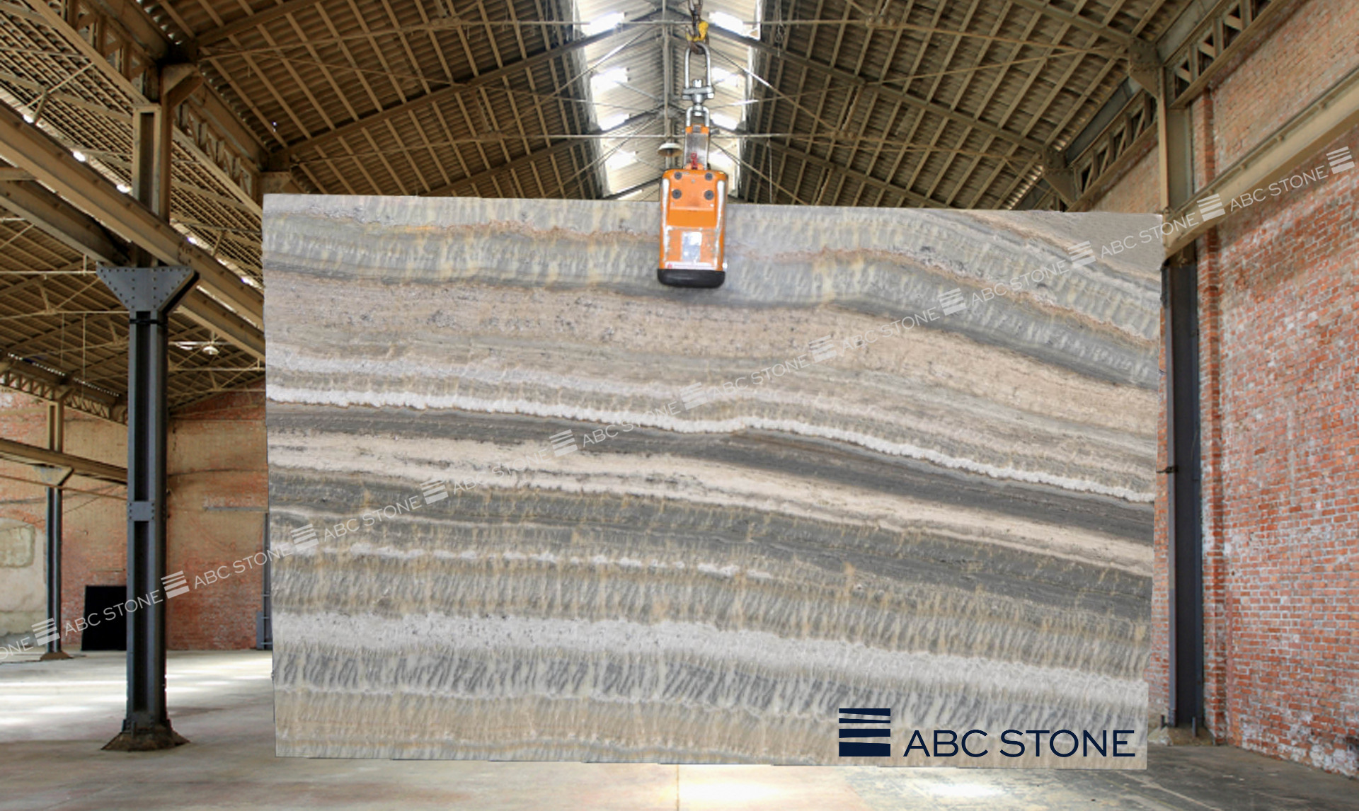 Grey Onyx Vein Cut ABC Stone ABC Stone